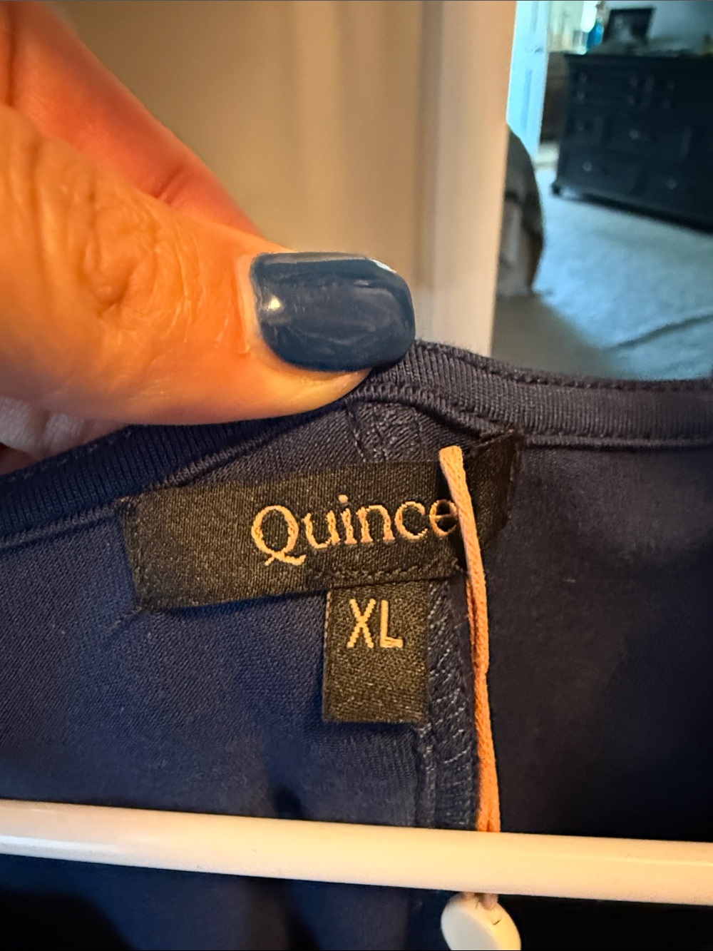 NWT Quince black or blue Tencel Modal sleeveless mini swing dress size XL - Picture 8 of 9